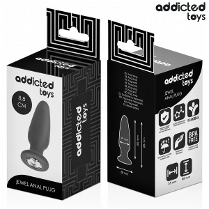 ADDICTED TOYS - ANAL PLUG MIT JUWEL GRÃSSE S 8,8 CM